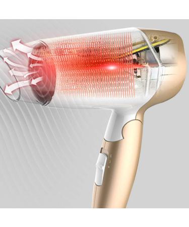 Professional Hair Dryer Travel Folding Hairdryer 1200W Powerful Hair Dryer Portable Travel Fast Drying Hair Lightweight Quiet Compact Hang Up Loop Overheat Protection in Home or Travel Small Gift - Buy Online on GoSupps.com