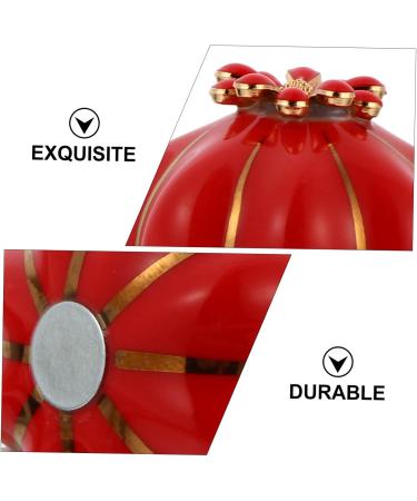 Beavorty Pumpkin Slices Manicure Practice Base magnetic base magnetic mount crystal display stand crystal holder Manicure Supplies Manicure Stand Retro Manicure Base nail exercise rack 5.5X4cm Red - Buy Online on GoSupps.com