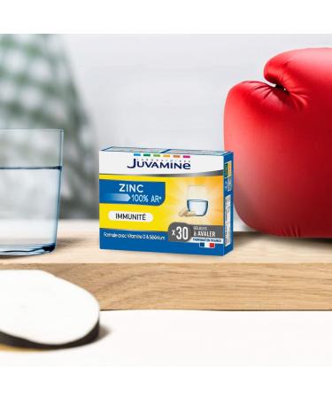 JUVAMINE ZINC 100% AR* Immunity Zinc Selenium and Vitamin D3 Contributes to the Normal Functioning of the Immune System 30 capsules Made in France - Buy Online on GoSupps.com