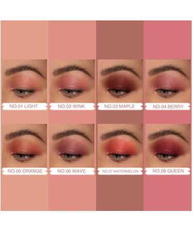miduoidn 10g Matte Blush Long Lasting Make Up Natural 3 in 1 Blusher Eyeshadow Lipstick Pocket Eyes Lips Cosmetics Accessories Type 2 - Buy Online on GoSupps.com