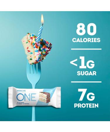 ONE MINIS Birthday Cake Protein Bars - 30-Pack Gluten-Free Bars with 7g Protein and <1g Sugar for Fitness Diets - Buy Online on GoSupps.com