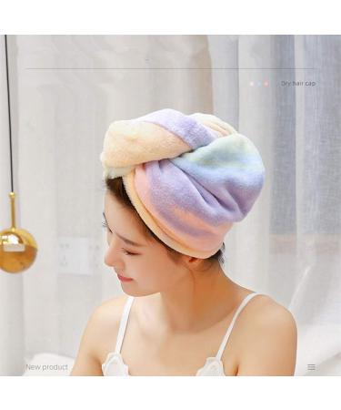 Fast-Drying Microfiber Hair Wrap Towel for Women - Multicolored Turban - Buy Online on GoSupps.com