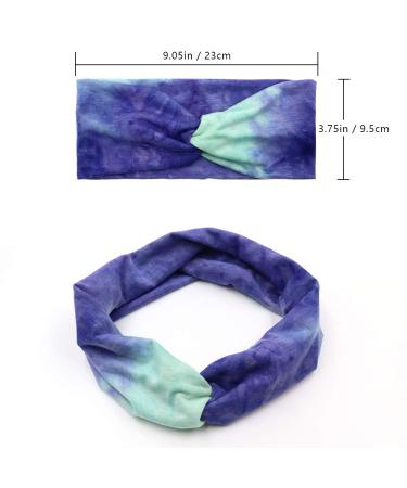 NODG 6 Piece Tie Dye Headbands - Fashionable Boho Knot Turban Headbands for Women - Buy Online on GoSupps.com