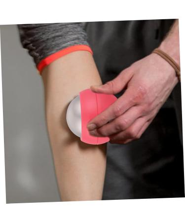 Frcolor 3-in-1 Hand Massage Ball - Portable Muscle & Foot Massage Device for Self-Massage | Pink ABS Roll Item for Body & Face Fitness - Buy Online on GoSupps.com