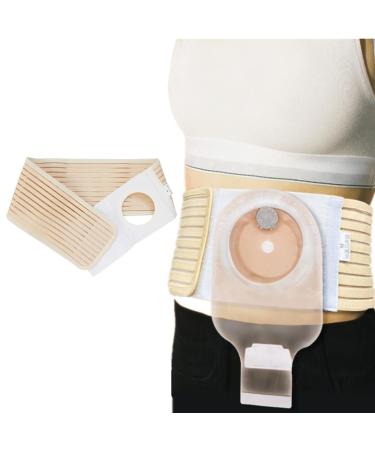 Men Or Women Ostomy Belt Breathable Ostomy Hernia Support Belt Abdominal Stoma Binder Brace Abdomen Band Stoma Support for Colostomy Patients to Prevent Parastomal Hernia Stoma Opening (S)