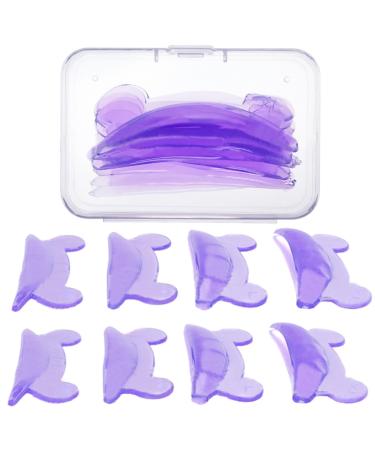 Wectirc Lash Lift Pads - 4 Pairs Silicone Bear Style Eyelash Perming Pads - Soft Silicone Lash Curler Pad Reusable Lash Silicon Pad in 4 Sizes for Eye Lashes Extension