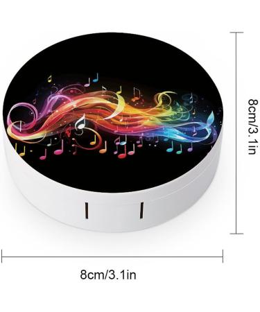 Rainbow Musical Note Contact Lens Case - Plastic Travel Box & Care Kit for Contact Lens Protection - Buy Online on GoSupps.com