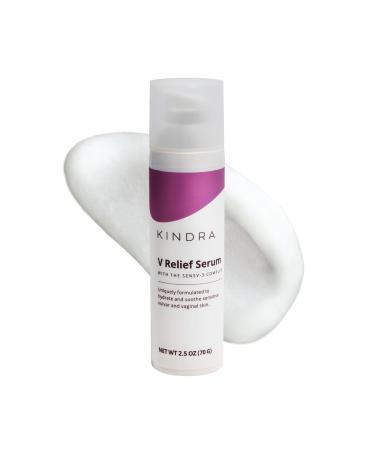 Kindra V Serum XL - Sensitive Skin Vaginal Vulva Moisturizer Cream Supports Dryness Burning Discomfort Itching - Hormone Free - Up to 150 Applications