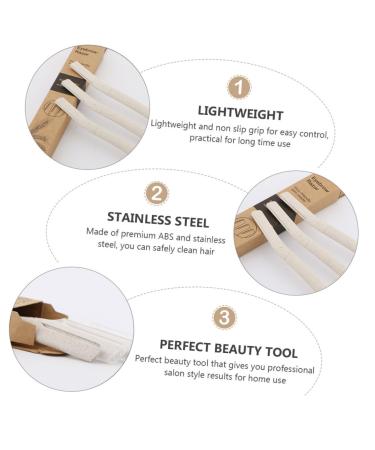 Minkissy 3-Pack Reusable Eyebrow Razors | Portable Stainless Steel Eyebrow Trimmer & Dermaplaning Tool for Flawless Makeup - Buy Online on GoSupps.com