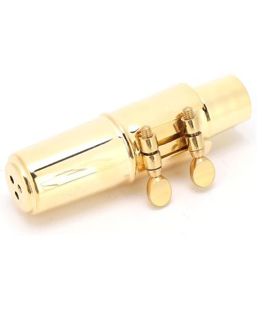 Qyebavge Alto Saxophone Mouthpiece 5C - Gold Brass Mouthpiece with Cap & Ligatures for Professionals & Beginners | International Shipping Available - Buy Online on GoSupps.com