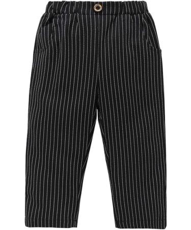 AmzBarley Baby Boys Gentlemans Tuxedo Romper Set | Long/Short Sleeve Shirt, Pants, Vest, Bowtie | Black | 1-2 Years - Buy Online on GoSupps.com
