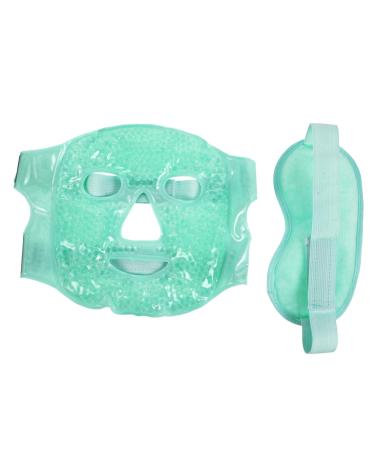 FRCOLOR Ice Compress Face Covering Gel Eye Mask For Beauty Reusable Cold Mask Ideal For Sleeping Travel Hotel And Conferences