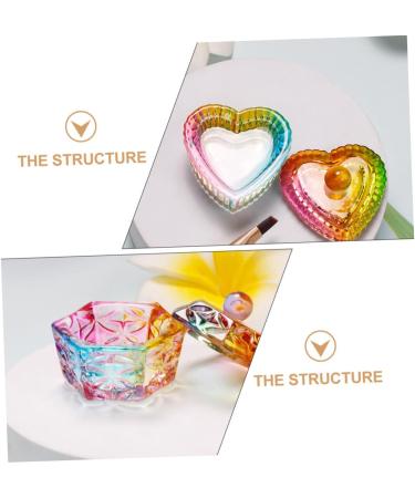 minkissy 20 Pcs Nail Art Crystal Cup Colorful Plates Dappen Dish Mini Candles Nail Accessories Candy Display Rack Mini Jars Kitchen Storage Jar Nail Jewels Candy Jar Mixing Cup Major Glass - Buy Online on GoSupps.com