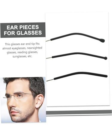 Sewacc 12 Pairs Glasses Legs Holder - Replacement Socks & Preventive Peak Holders for Small Black Glasses (7x0.45cm) - International Shipping Available - Buy Online on GoSupps.com