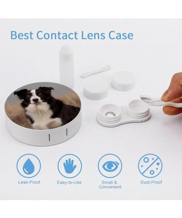 Border Collie Contact Lens Case - Portable Travel Storage Box for Contact Lenses - Buy Online on GoSupps.com