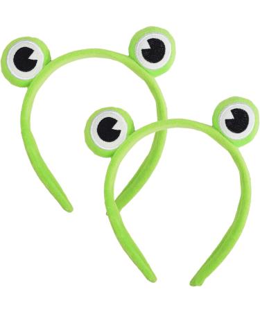 MFUOE 2 Pieces Frog Headband Makeup Headband Gree Frog Hair Bands Hair Accessories Cartoon Hair Tie for Makeup Shower Face Washing Skincare Sports - Buy Online on GoSupps.com