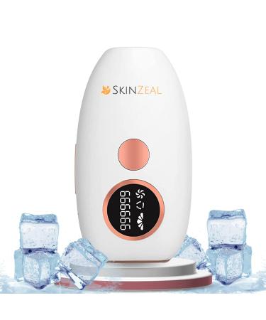 Skinzeal IPL device hair removal laser with 999.999 light pulse 5 energy levels painless hair removal device professional for body armpit face bikini zone and women men