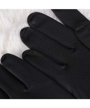 Beaupretty Professional Black Latex Gloves for Hair Intake - Reusable Handheld Salon Accessories (2 Pairs) - Buy Online on GoSupps.com