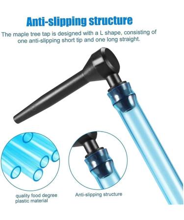 Joselin 12 Pack Maple Syrup Taps with 24 Tubes. Non-Slip Maple Syrup Accessories. L-Shaped Tree Taps. Durable. Easy Installation. - Buy Online on GoSupps.com