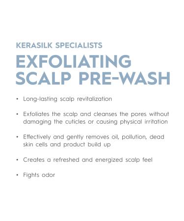 KERASILK Exfoliating Scalp Pre-Wash 250ml | Gentle Deep Cleanser for All Scalp Types | Removes Sebum & Dead Skin Cells | Soothes & Cleanses Scalp - Buy Online on GoSupps.com