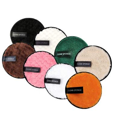 Sliming pads washable reusable makeup removal pads wipes face eye clean for women men makeup cleaning pads for face eye lips face cleaning pads with laundry bag