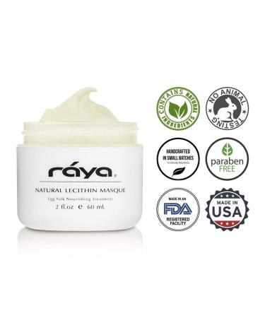 Raya Natural Lecithin Masque | Nourishing Facial Treatment for Dry & Combination Skin | Soothes Inflammation & Minimizes Pores - Buy Online on GoSupps.com