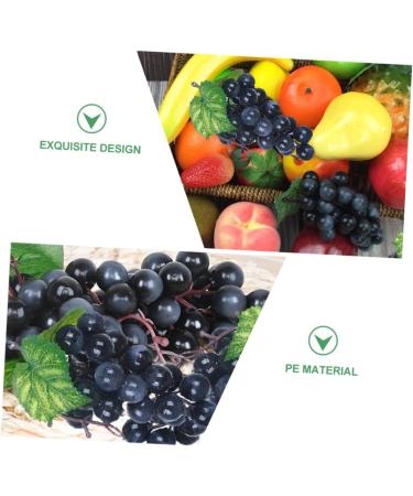 Artibetter 12 Pcs Artificial Bunch of Grapes Faux Greenery Garland Greenery Wreath Mini Decor Shop Window Decoration Lifelike Wet Grape Clusters Simulation Fake Grape Fake Grape Models Starch Blackx2pcs 10X14CMx2pcs - Buy Online on GoSupps.com
