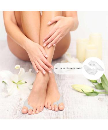 Gel Toe Separators for Bunion Relief with 2 Loops - Overlapping Toe Bunion Corrector & Cracked Heel Cream - One Size - Buy Online on GoSupps.com