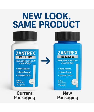 Zantrex Blue Energy & Thermogenesis Boost Energy | Weight Loss Supplement for Appetite Control Increased Calorie Burn and Supports GLP-1 Levels | 120 Capsules 60 Count (Pack of 2) - Buy Online on GoSupps.com