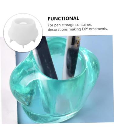 NUOBESTY 1pc Container Crystal Handmade Ornament Molds Storage Epoxy Accessories Moulds DIY Making Silicone White 8.3X5X7.4CM - Buy Online on GoSupps.com