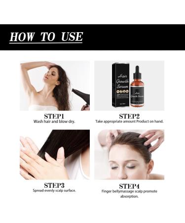 Rennora Hair Growth Serum & Oil for Dry Damaged Hair | Fast Natural Regrowth for All Hair Types | Herbal Vitamin Formula for Black Women (2 PCS - Buy Online on GoSupps.com