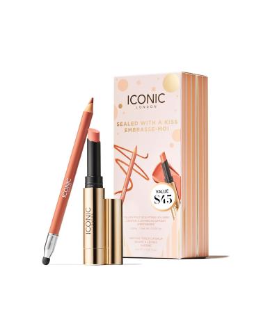 ICONIC LONDON Makeup Set for Natural Glow and Radiant Highlight Perfect for Stocking Stuffers Travel-Friendly Cruelty-Free Vegan Makeup Sealed with a Kiss Gift Set