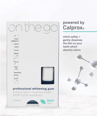 Supersmile Professional Whitening Gum - 12 Count - Buy Online on GoSupps.com