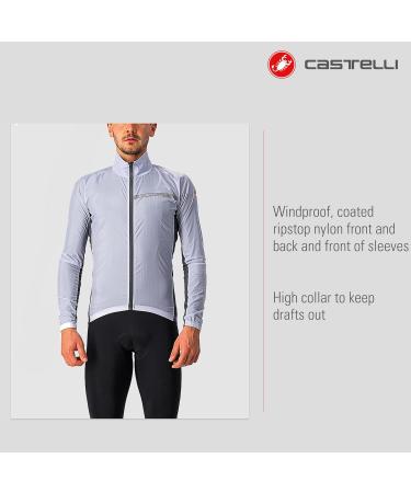 CASTELLI Men's Squadra Stretch Jacket XL - Silver Grey/Dark Grey | Premium Cycling Outerwear for International Shipping - Buy Online on GoSupps.com