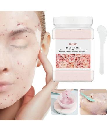Jelly Mask Powder for Facials Skin Care  Natural Rose Petals Jelly Face Mask  Professional Peel Off Hydrojelly Mask  Diy Spa Face Skincare Mask Leaves Skin Soft Moisturized and Revitalized 23 FL OZ