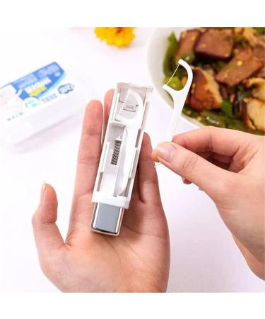 Portable Floss Dispenser - 2023 Upgrade Travel Dental Floss Case with 100 Floss Picks | Automatic Teeth Cleaning Case (Green - 3 PCs) | International Shipping - Buy Online on GoSupps.com