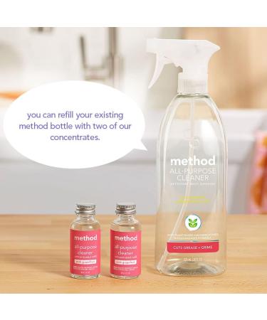 Method All-Purpose Cleaner Concentrates - Pink Grapefruit Refills (4 Recyclable 1 fl oz) - Eco-Friendly & Powerful Cleaning | International Shipping Available - Buy Online on GoSupps.com
