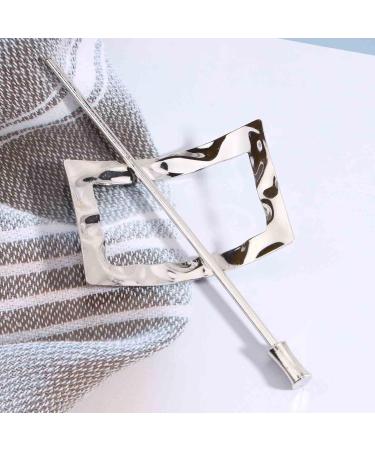 Yheakne Vintage Silver Geometric Hair Clip Barrette - Decorative Alloy Hair Accessories for Women & Girls - Buy Online on GoSupps.com
