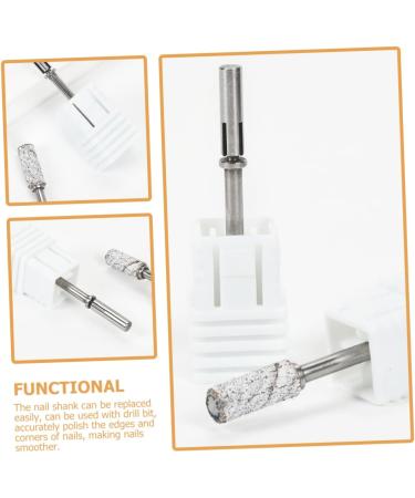 FOMIYES Tools Nail Grinding Heads Professional Drill Bits Manicure Drill Bits Cuticle Drill Bits for Nails Safety Bits for Nail Drill Nail Bit Portable Polishing Head Stainless Steel - Buy Online on GoSupps.com