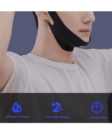 Men's Facial Slimming Strap | Elastic Double Chin Reducer & V-Line Mask | Firming Bandage for Anti-Sagging | Reusable Face Lifting Solution - Buy Online on GoSupps.com
