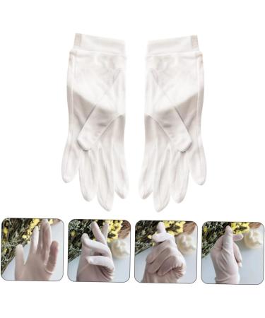 FRCOLOR 1 Pair Grooming Gloves Gloves Repair Hand Gloves Hand Softening Gloves Wax Bath Liners Lotion Mittens Portable Moisture Gloves White Silk to Sleep Lining - Buy Online on GoSupps.com