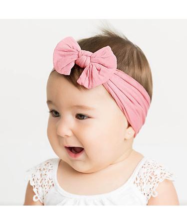 CELLOT 12 Colors Super Stretchy Soft Knot Baby Girl Headbands with Hair Bows - Buy Online on GoSupps.com
