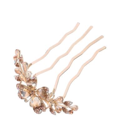 DRESSOOS Hair Comb Rhinestone Clips Rhinestone Hair Pin Hair Side Comb Rhinestone Hair Clips Hair Accessories for Women Bride Hair Accessories Tiara Decorate Bow Tie Mother Metal