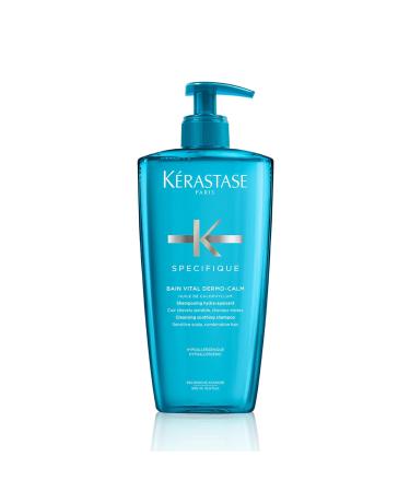 K rastase shampoo for sensitive scalp clarifying hair bath to mitigate itching bain vital dermo-calm sp cifique 500 ml 500 ml (1 Pack)