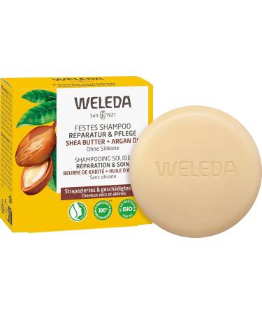 WELEDA - Repair & Care Solid Shampoo - Provides intense care - Protects against split ends and brittle hair - NATRUE - 50g