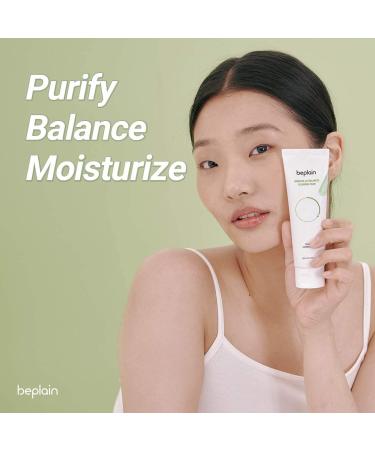 Beplain Greenful pH-Balanced Cleansing Foam 5.4 fl oz - Gentle Natural Face Wash for Acne Prone Skin - Buy Online on GoSupps.com