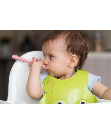 Okonkn 5-Set Baby Bite Tube & Teething Rings | BPA-Free Silicone Baby Accessories for 3 Months+ | Safe & Fun Teething Solutions for Boys & Girls - Buy Online on GoSupps.com