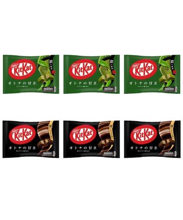KitKat Mini "Matcha Flavor" and "Adult Sweetness Black" 3 bags of each With MAIKO sticker Pio big bazar