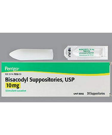 Bisacodyl Supppositories 10 Mg(generic Dulcolax)-50's