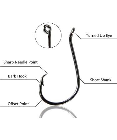 150PCS Circle Hooks Saltwater Fishing Hooks Kit | High Carbon Steel Offset Octopus Catfish Hooks Assortment | Sizes #1-5/0 - Buy Online on GoSupps.com